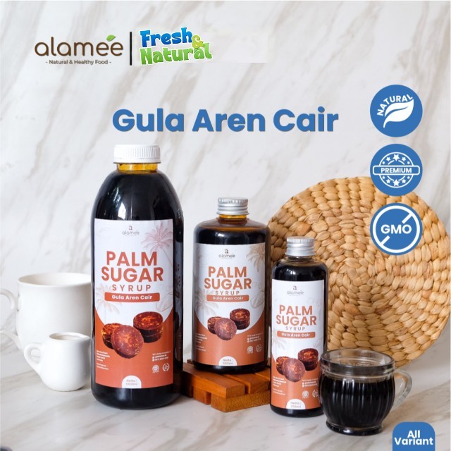 

ALAMEE Gula Aren Cair Syrup Palm Sugar Cair Organic Organik Pure Murni Barista Brown Sirup Natural fresh and natural
