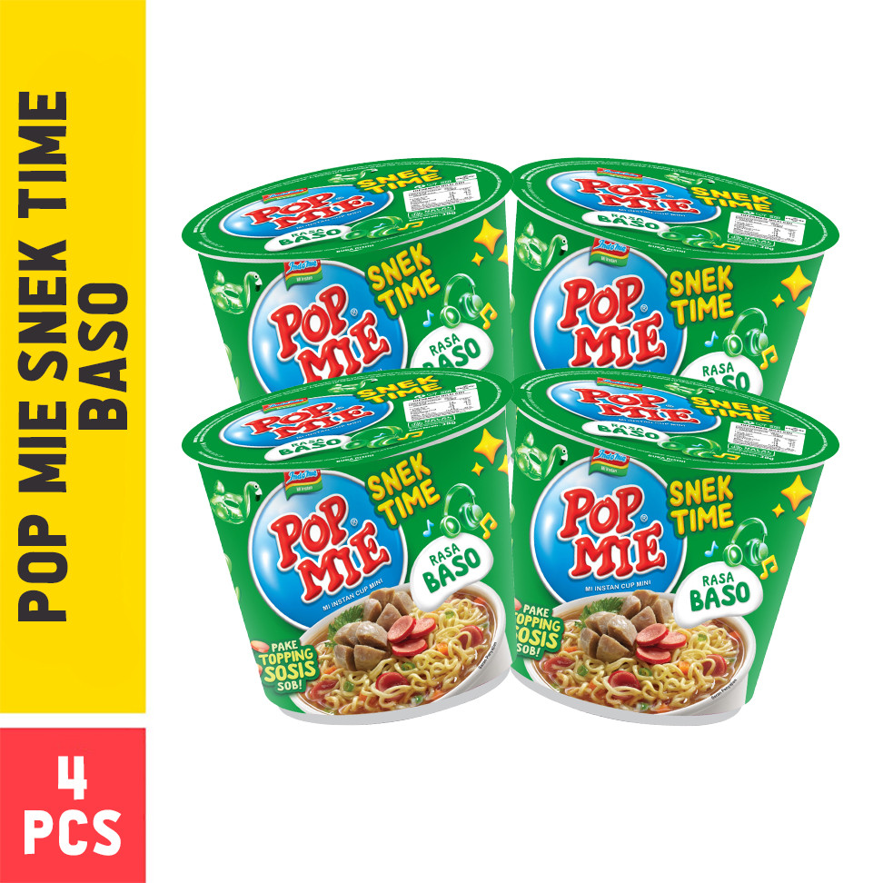 

4 PCS - Pop Mie Snek Baso 40 Gr
