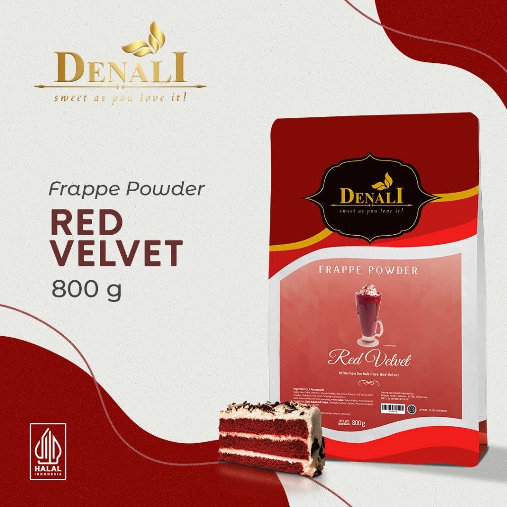 

Powder DENALI Rasa RED VELVET 800 gram Bubuk Minuman Kualitas Premium