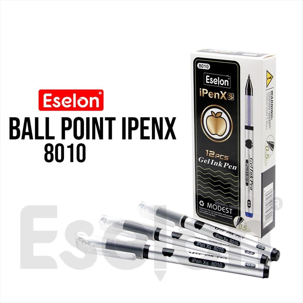 

12pcs pulpen gel apel Eselon 8010/ ballpoint gel Eselon