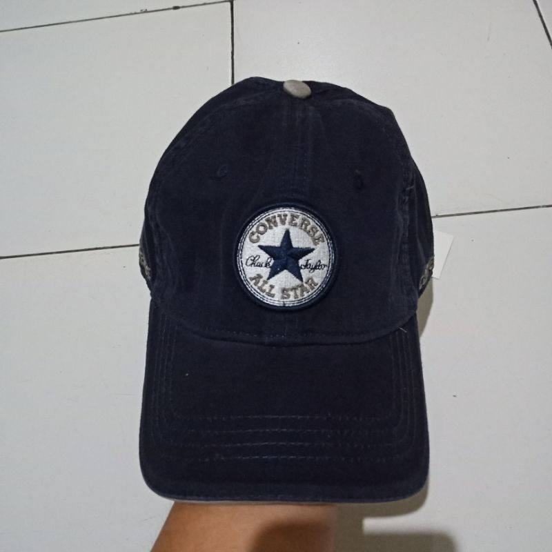 Topi logo bulat bintang Converse baseball golf snapback unisex