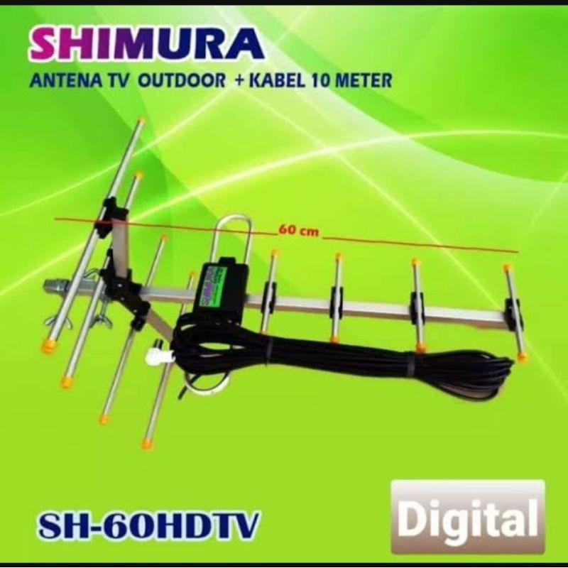 Antena TV Digital Outdoor SH-60 HDTV Sinyal Kuat