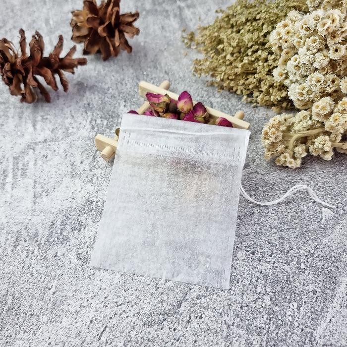 

Promo Teabag Kosong Disposable Empty Tea Bag Filter Kantong Teh Celup Kopi Coffee Size Kecil Sedang Besar Small Medium Big - Lingkaran (6cm), Standar terlaris