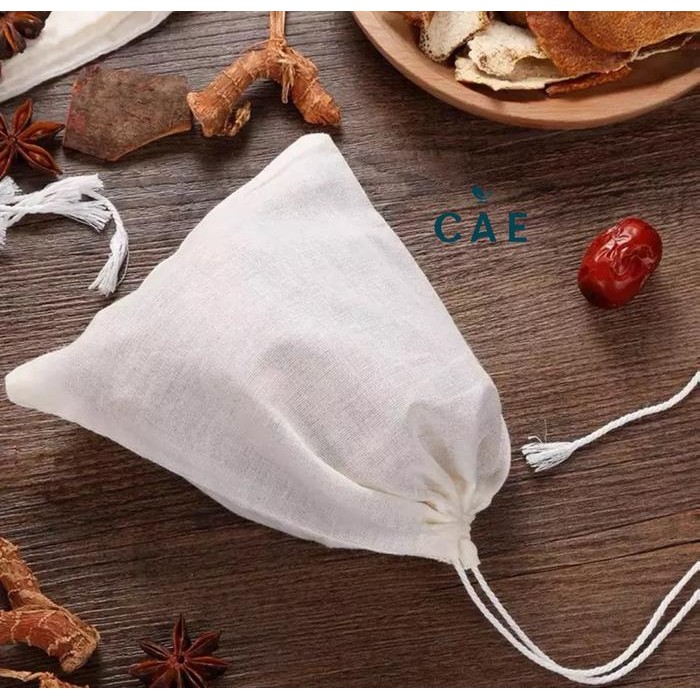 

Promo Reusable Tea Bag / Kain Kantong Teh Celup Kain Serut Food Grade Filter - 6 x 8 terlaris