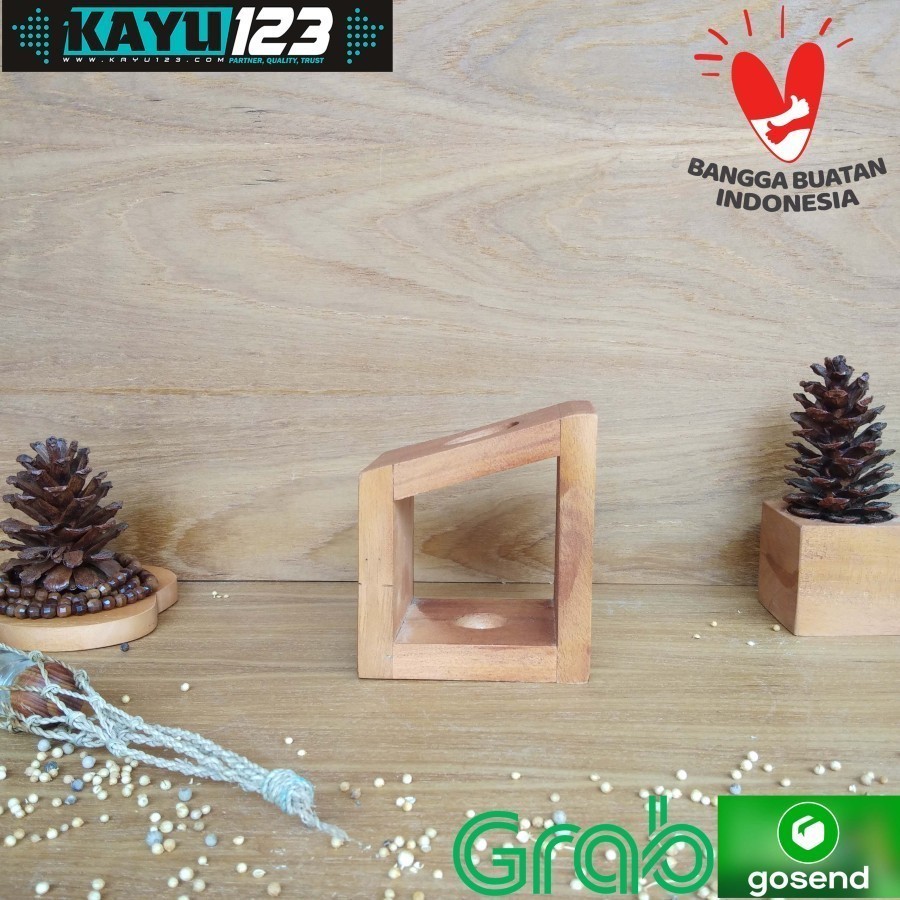 Pot Kayu Sukulen Kaktus Vas Bunga Pot Bunga Unik