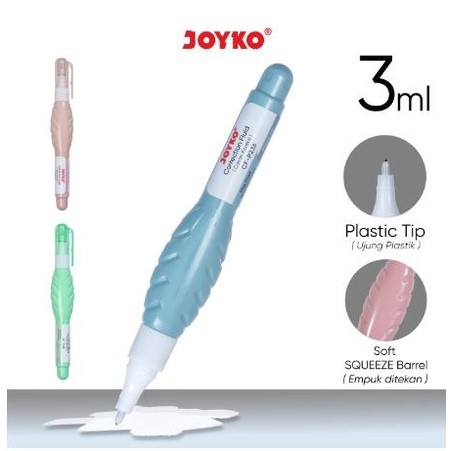 

MCC Tip Ex Cair Joyko Pastel CF-P236 / Correction Fluid / Cairan Koreksi / Tip X