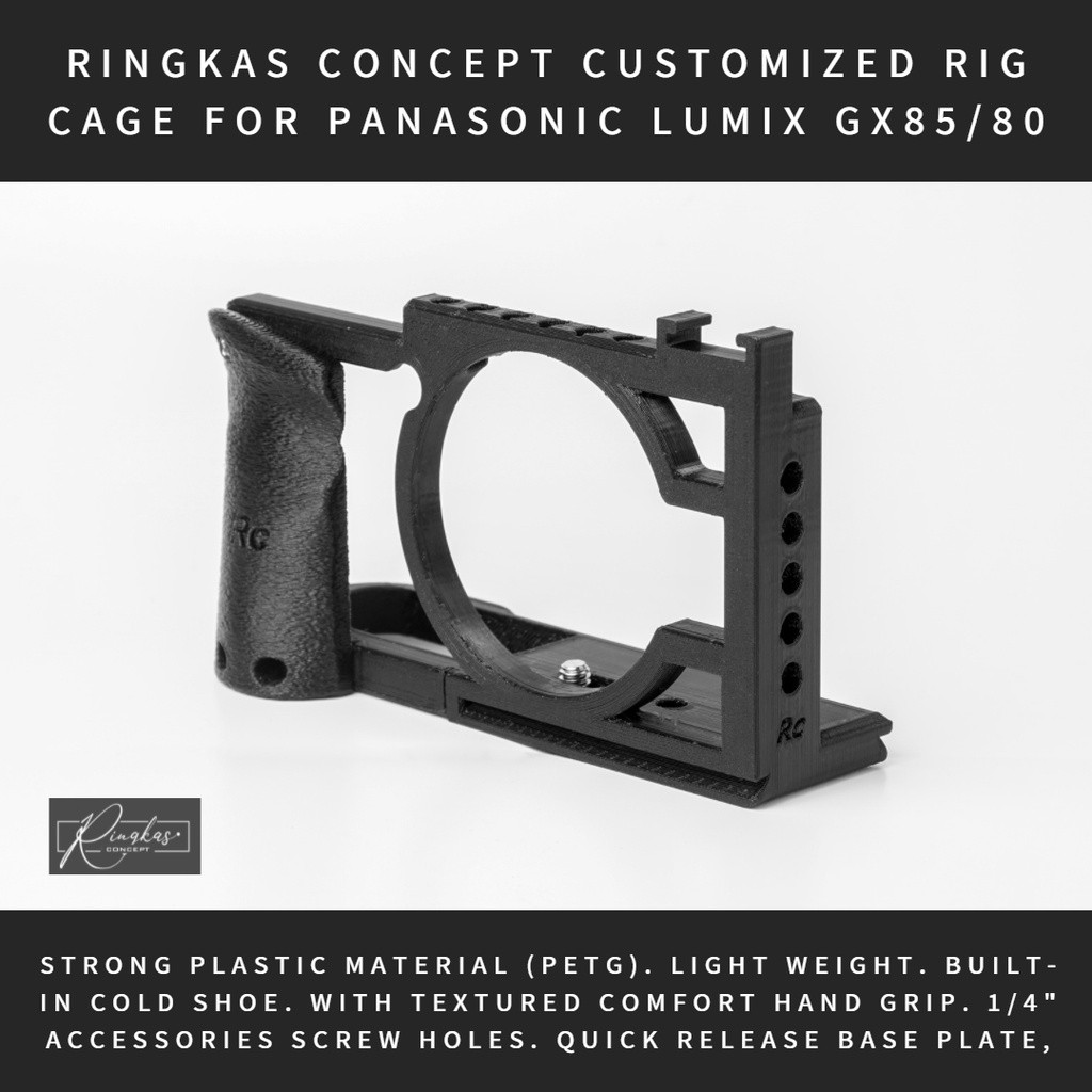 RINGKAS CONCEPT Customized Rig Cage Case LUMIX GX85 GX80 GX7Casing LUMIX GX85 GX80 GX7 With Comfort 
