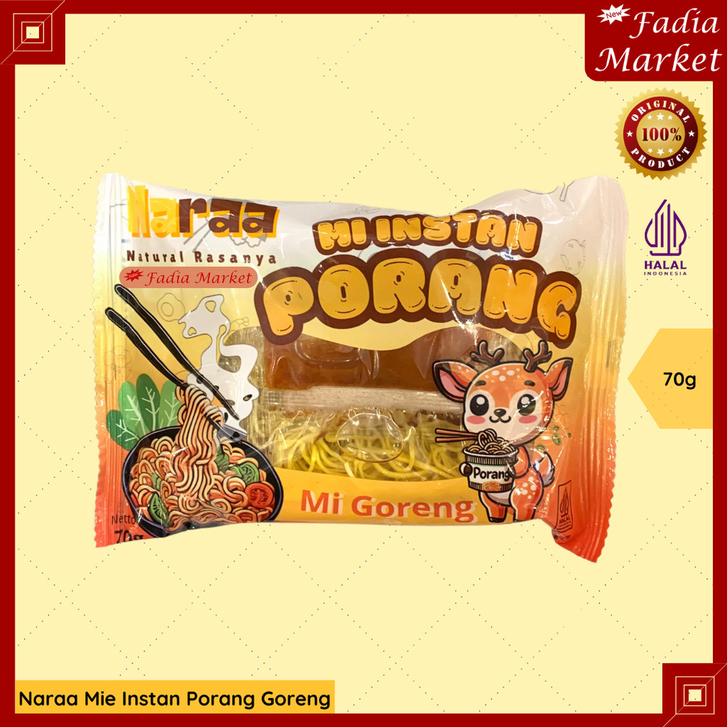 

Naraa Mie Instant Porang Konjac Goreng 70g