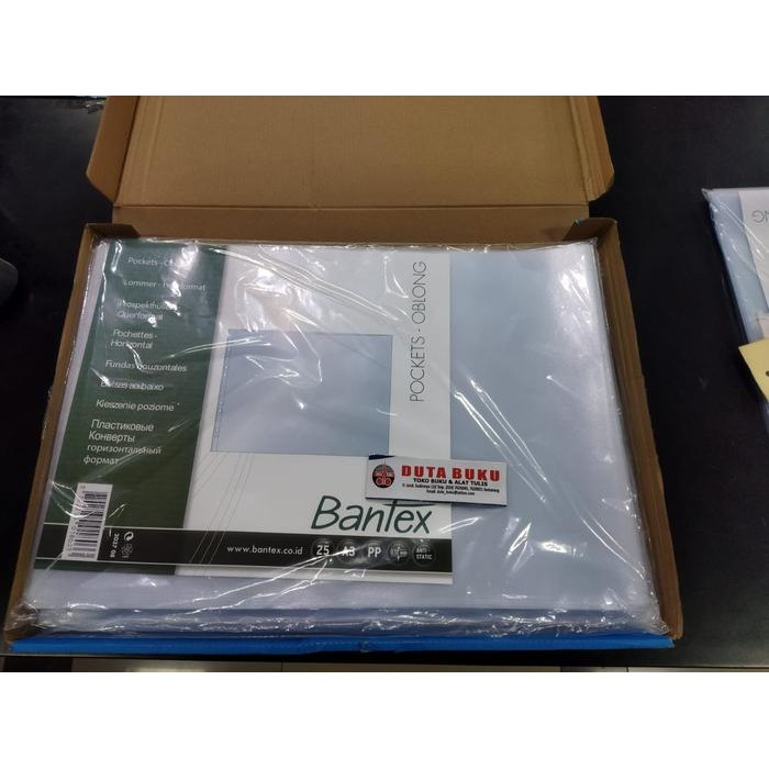 Sheet Protector / Plastik PP Pocket Bantex A3 Landscape (10 lembar)