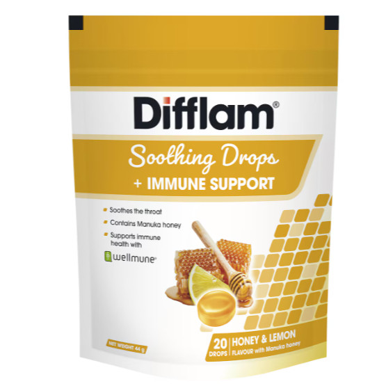 

Difflam Soothing Drops + Immune Support 20 Pack