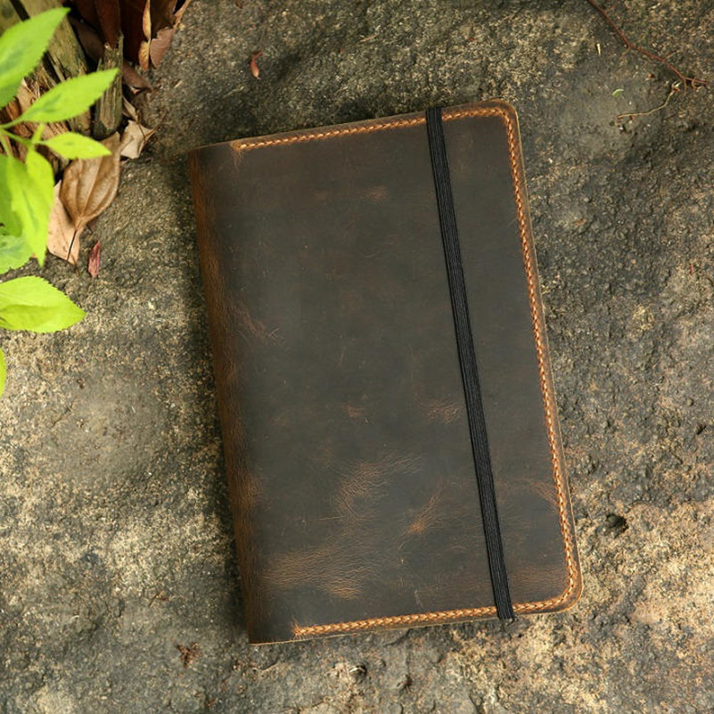 

Personalized Leather cover for Leuchtturm 1917 Medium A5 Notebook / Minimalist leather journal cover for Leuchtturm1917 JOTTBOOK