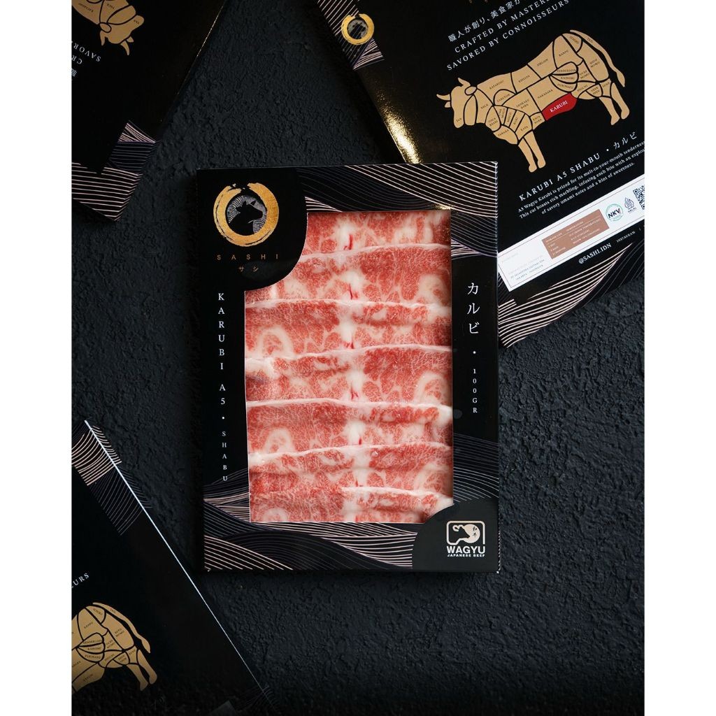 

Japanese Wagyu Rosu Sashi Rib Cap Sashi karubi sashi 100 gr