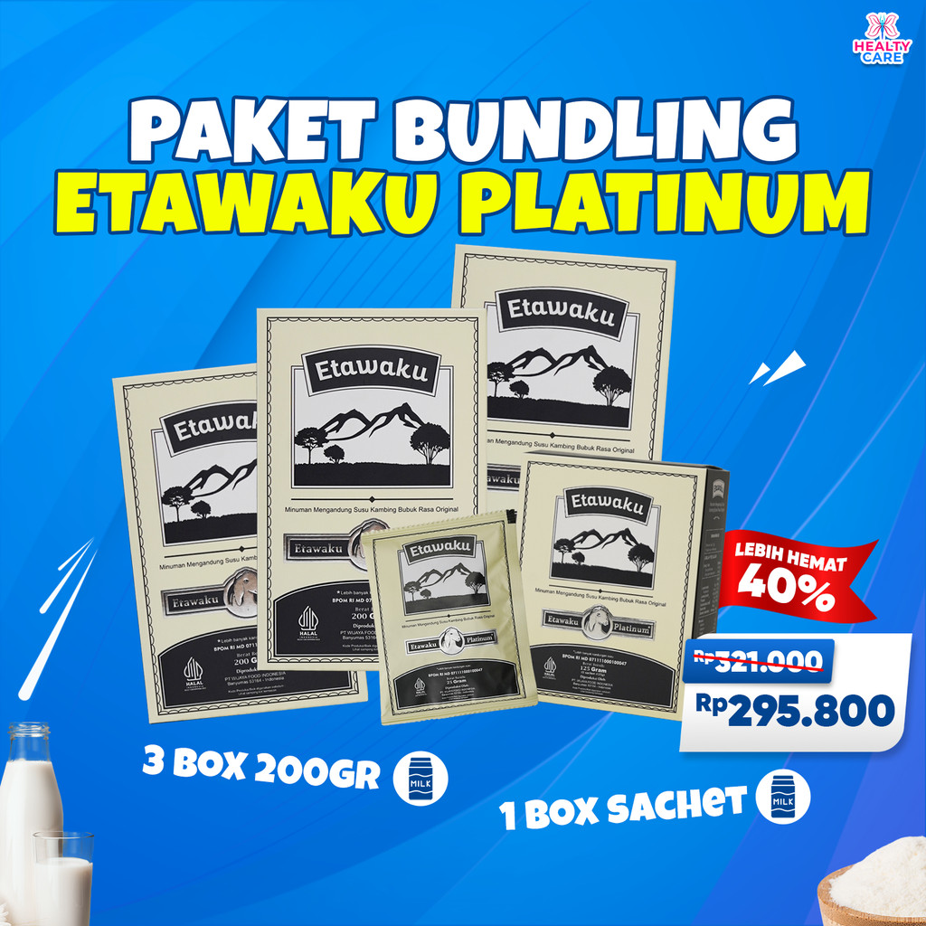 

[Bundling Promo Buy 1 Get 3] Etawaku Platinum - Susu Kambing Etawa Atasi Batuk Menahun & Asma