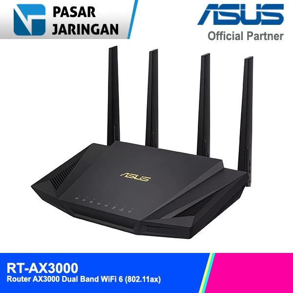 ASUS RT-AX3000 Router AX3000 Dual Band WiFi 6 (02.11ax)