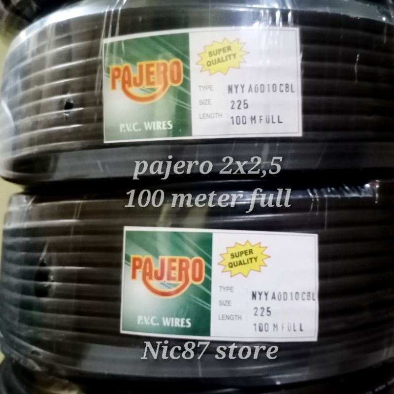 kabel listrik PAJERO 2x2,5