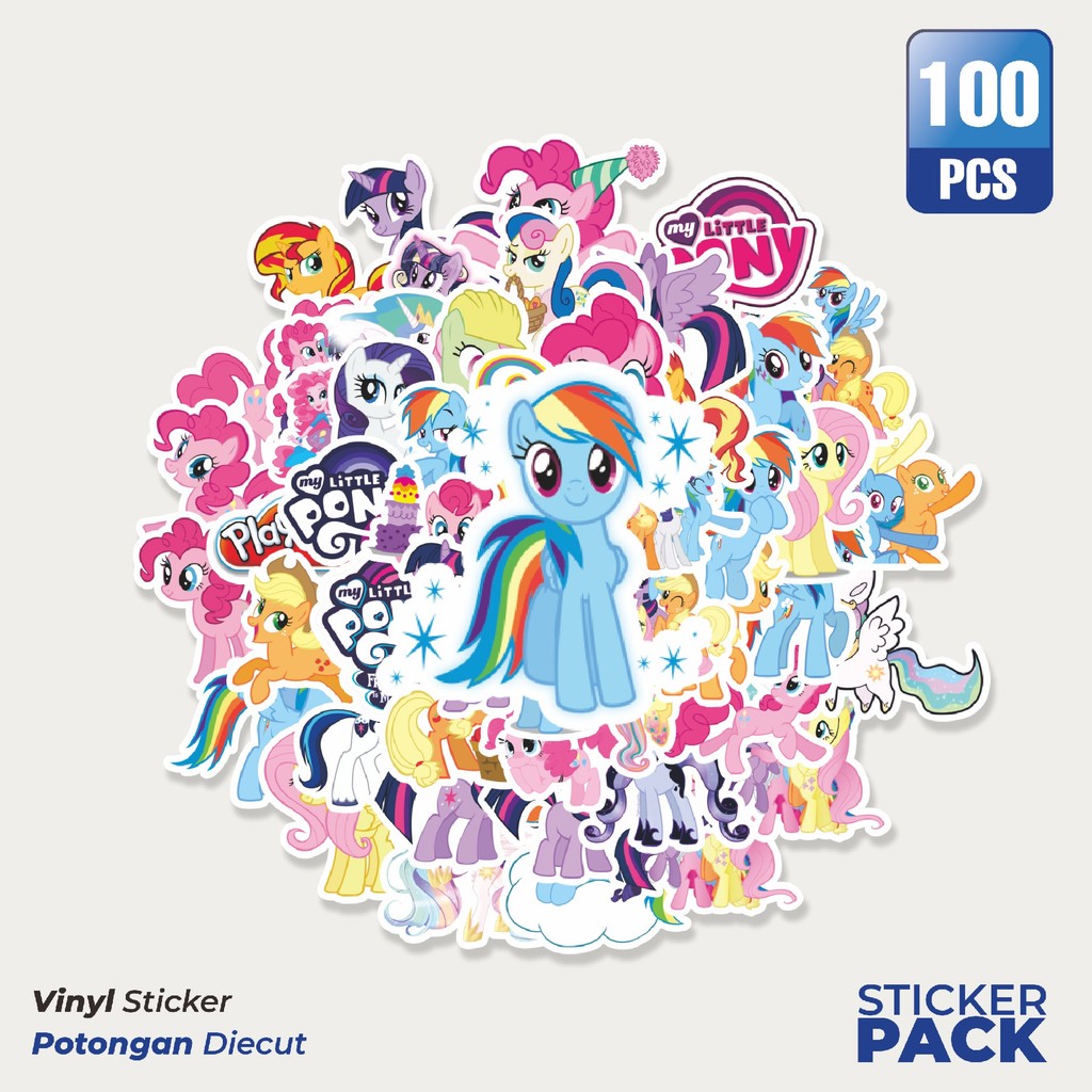

Stiker Vinyl Stiker Kartun My Little Pony Unicorn Waterproof Aesthetic- Untuk Laptop, Motor, dan Helm - Paper Stationery Pack