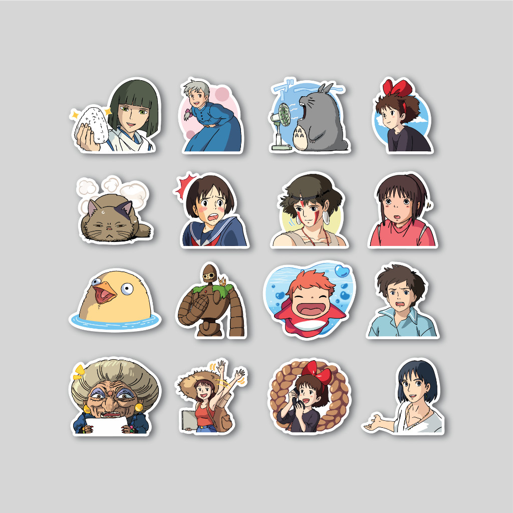 

STICKER PACK EVERYTHING GHIBLI | STIKER TUMBLER LAPTOP | STIKER KOPER HELM