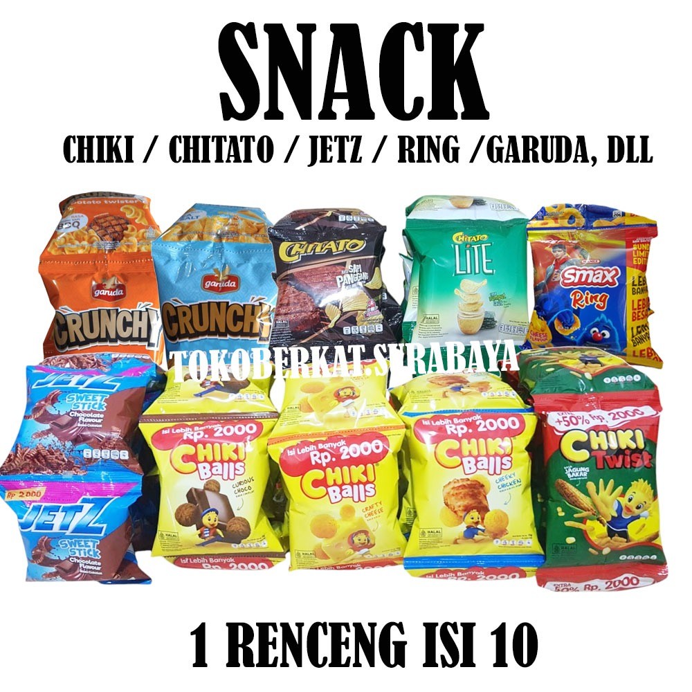 

Snack Chitato / Chiki Balls / JETZ / French Fries Renceng Isi 10