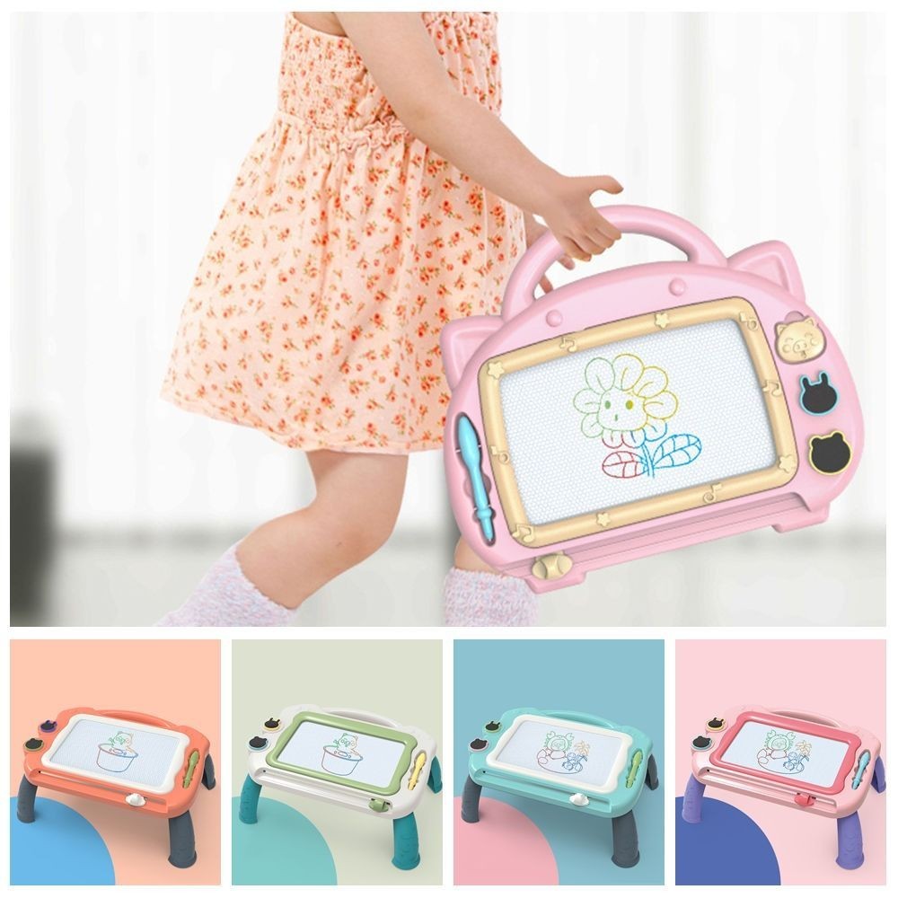 

Colorful Magnetic Drawing Board Writing Table Leg Doodle Board Toy Painting Pad Erasable Magnetic Graffiti Board Kindergarten