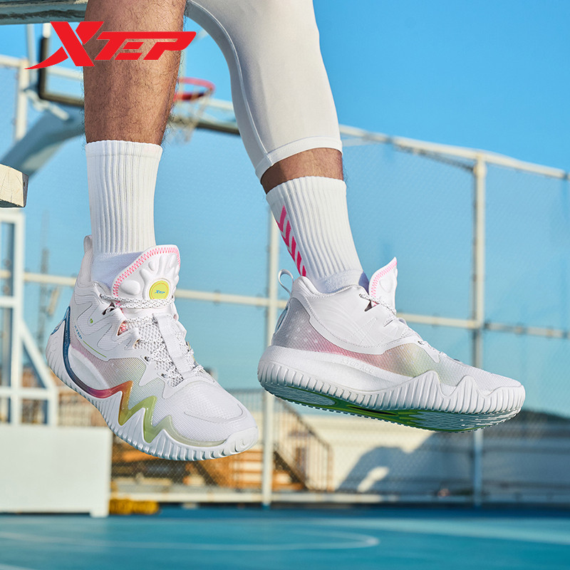Xtep Basketball Shoes For Men 2024 Autumn Support Sports Shoes Stronger Propulsive Force  Comfortabl