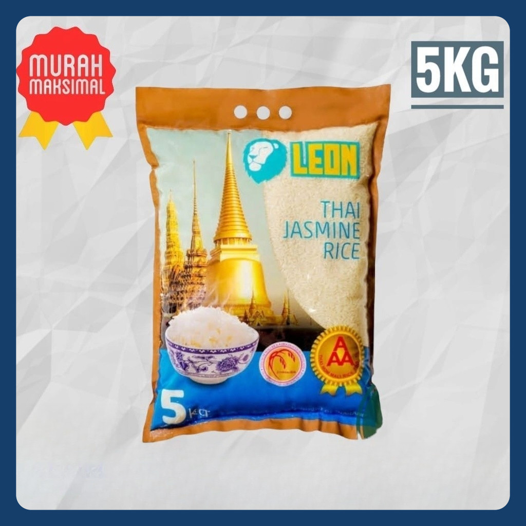 

Beras Leon Thailand Jasmine Rice 5 Kg