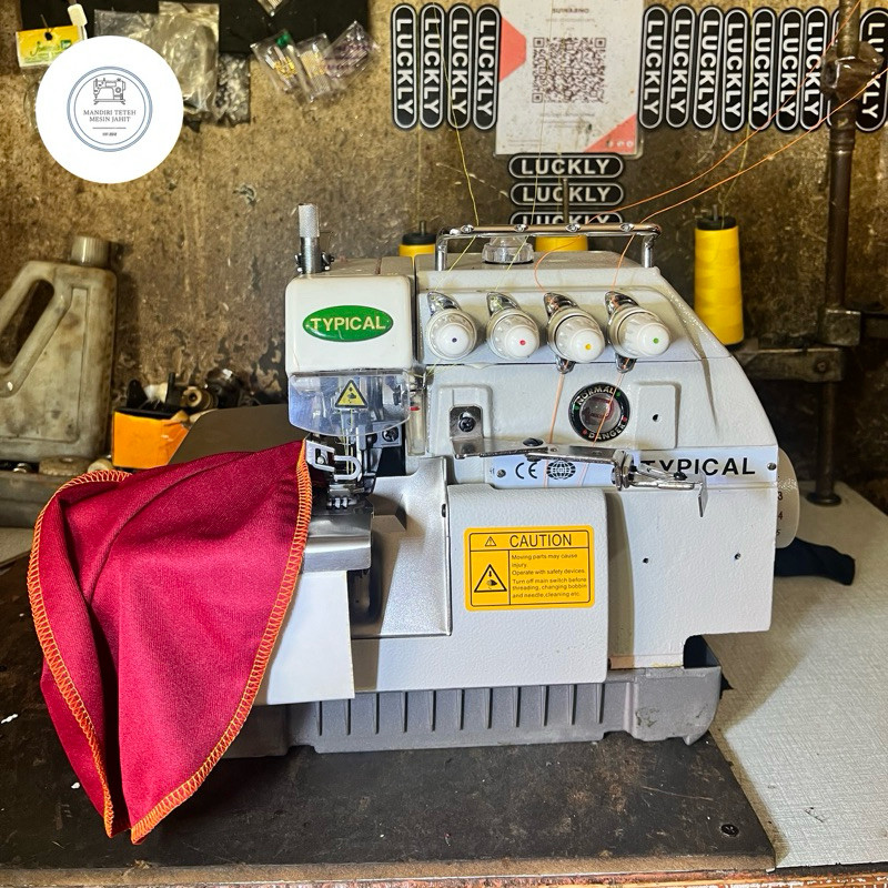 MESIN OBRAS TYPICAL GN747 BENANG 4 POLOS SERVO NEW (BARU) CO