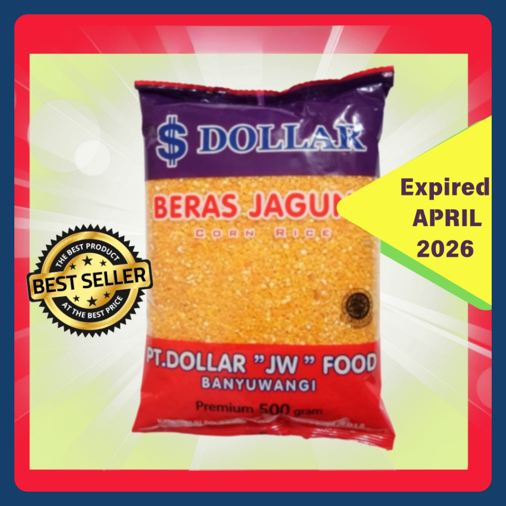 

Beras Jagung DOLLAR 1 KILO ( isi 2 Bungkus)