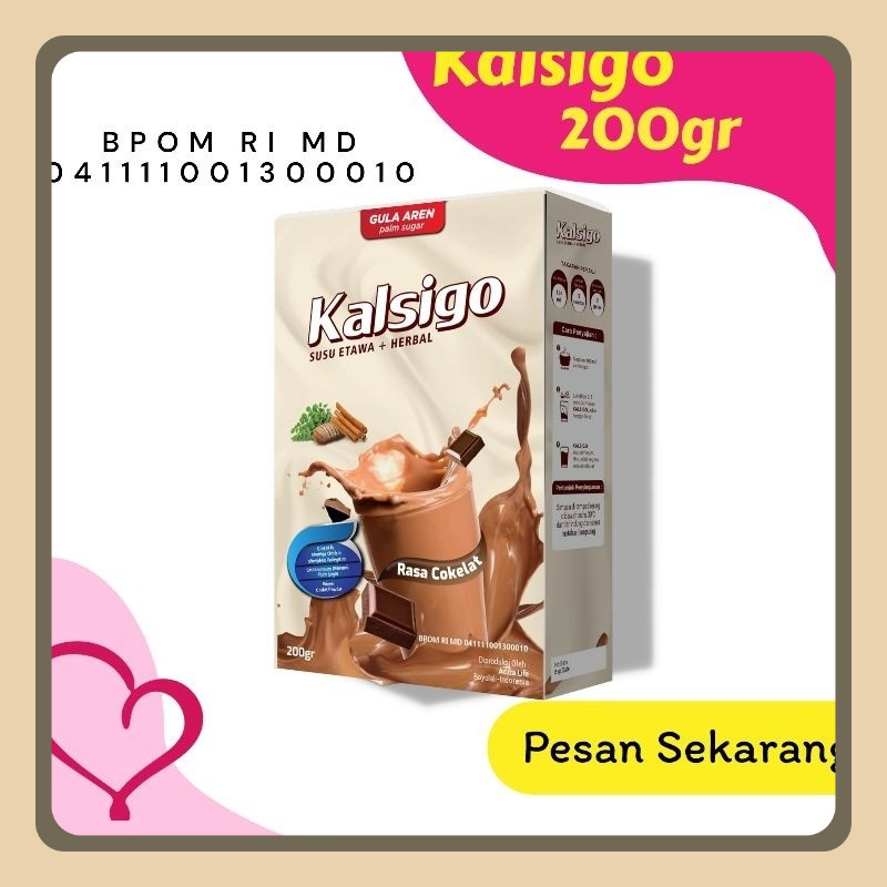 

KALSIGO 200gr BPOM SUSU KAMBING ETAWA RASA COKLAT