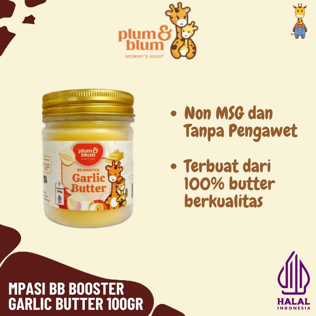 

Plum & Blum Mpasi BB Booster Garlic Butter 100gr - Bumbu masak