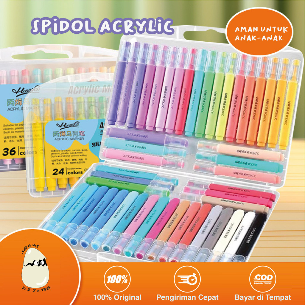 

Spidol Acrylic Marker l Acrylic Marker l Spidol Warna l Spidol Akrilik l Spidol Marker Kaca l Marker