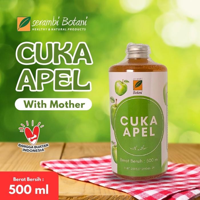 

Cuka Apel Organik With The Mother Serambi Botani - Diet Detoks dan Kolesterol Asam Urat - 500 ml