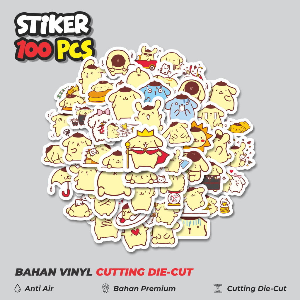 

Terbaru! 50 pcs Stiker Kartun Pompom Purin Versi 2 Dekorasi Lucu Kreatif untuk Notebook, Skateboard, HP