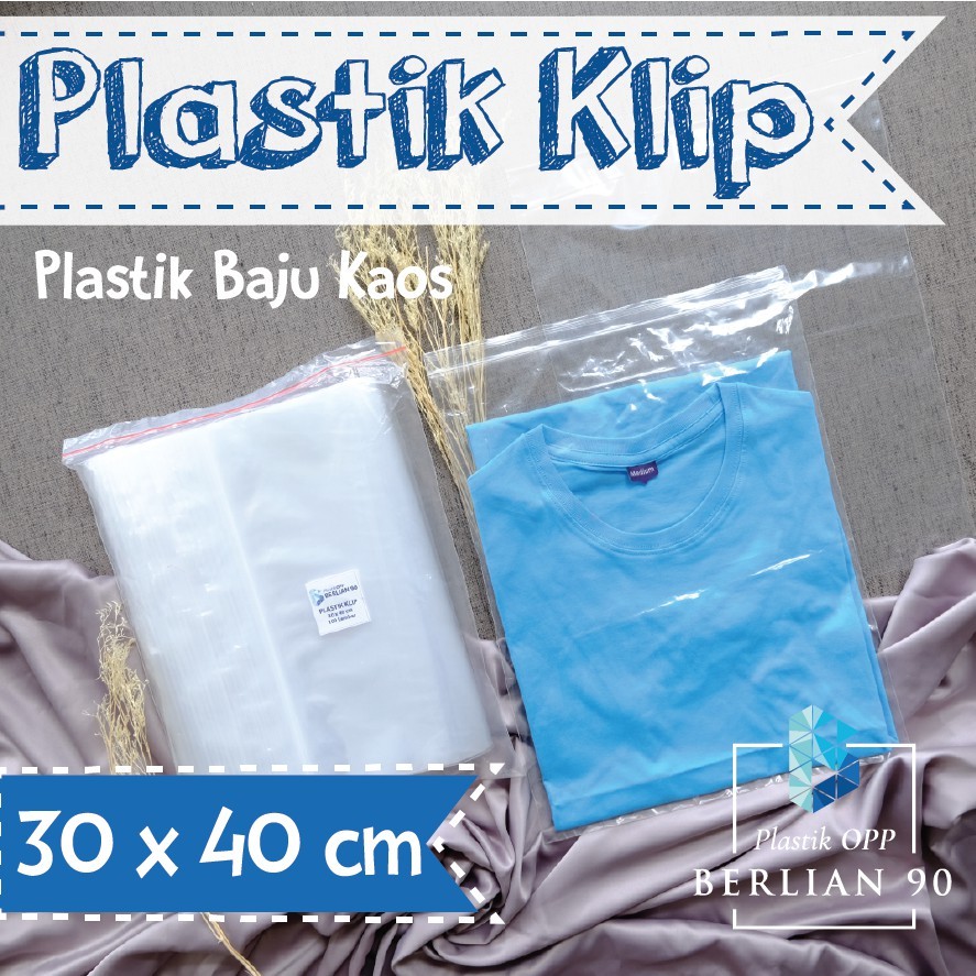 

Plastik Klip Uk 30 x 40 CM / Plastik Zipper Lock Storage Bag Serbaguna Termurah Berkualitas
