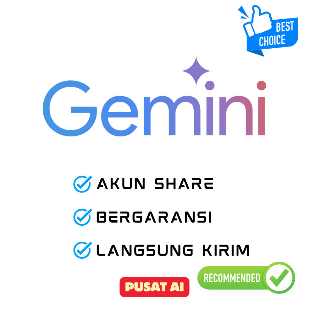 Google Gemini Advanced 30 Hari - 100% Private + Full Garansi , Gemini AI Premium PRO Bestdept