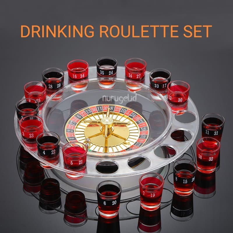 Drinking Roulette Set Party Game Permainan Rolet Pesta Minum