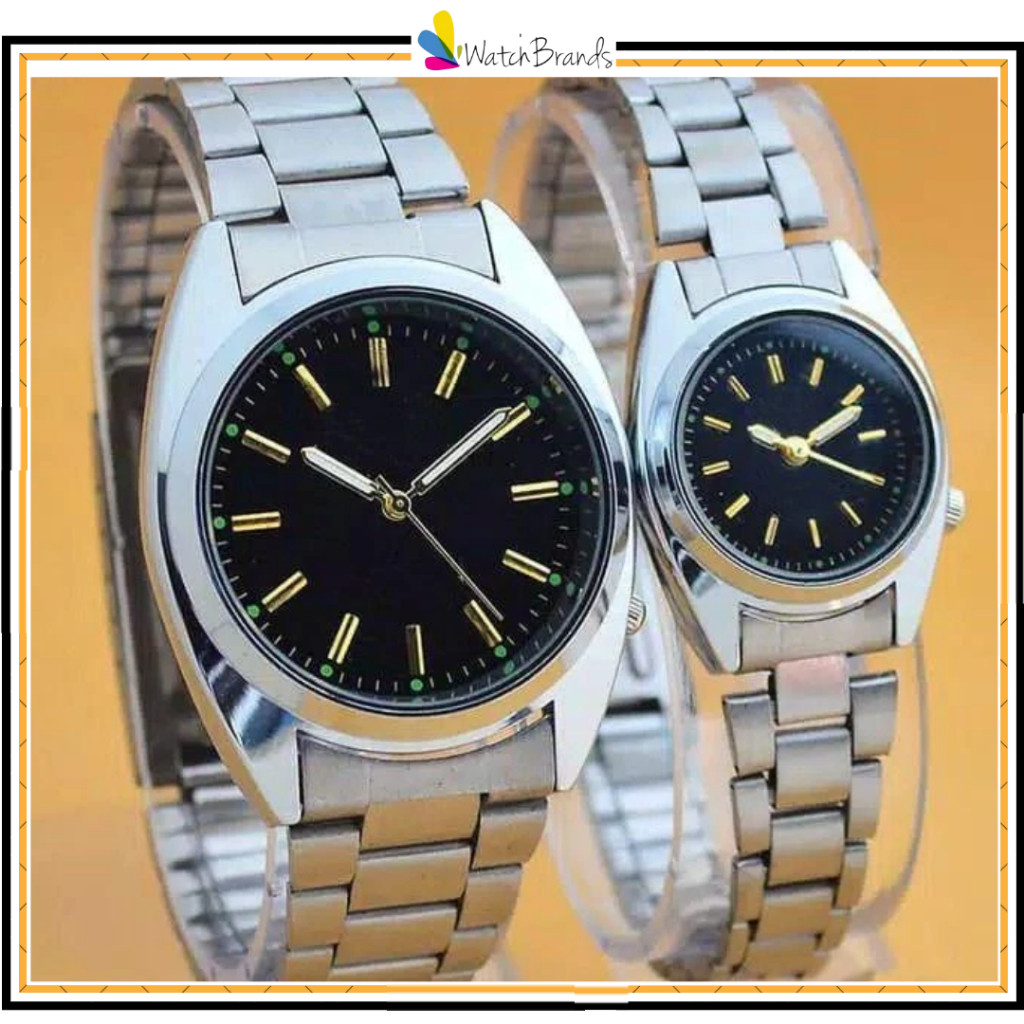 AS  JAM TANGAN COUPLE MURAH RANTAI ANALOG CASUAL PERMIUM GROSIR PRIA WANITA ANAK REMAJA DEWASA SK002