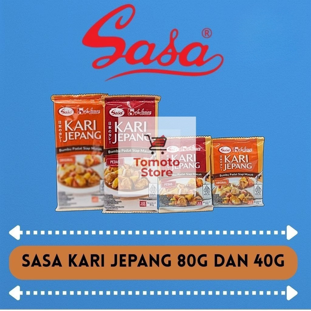 

✨ TOMOTOSTORE ✨ SASA Kari Jepang Bumbu Padat Siap Masak Original | Pedas 40 gr | 80 gr