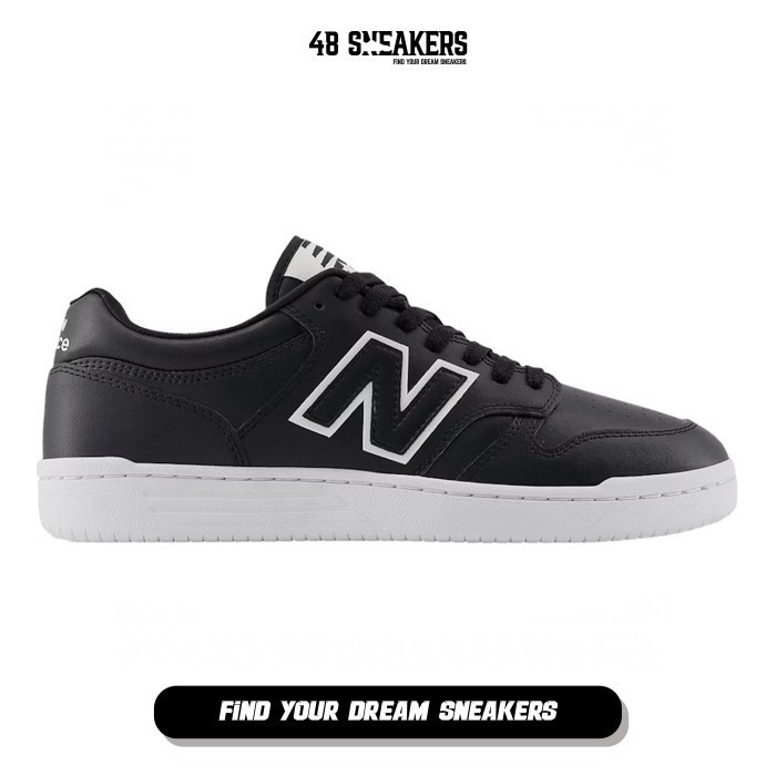 Sepatu Sneakers Pria 480 Black White (BB480LBT) Original
