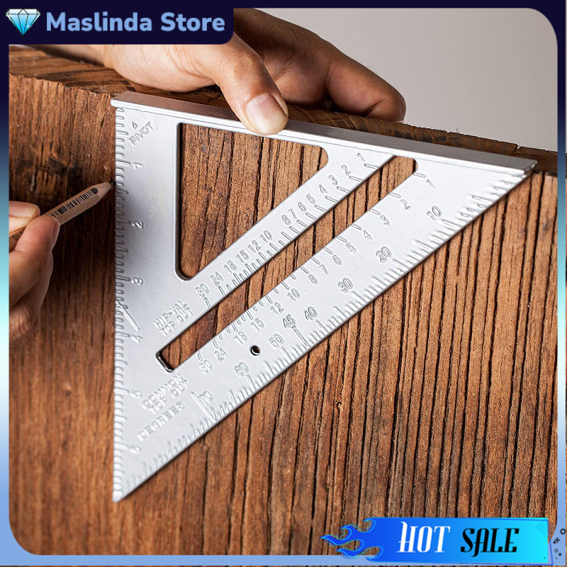 

Penggaris Siku Mistar Multifungsi Triangle Ruler Aluminium - Gray