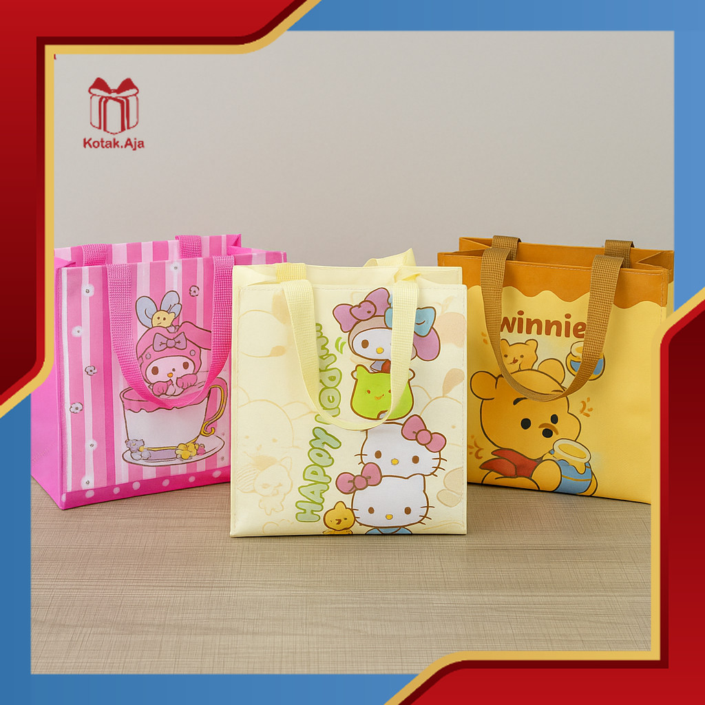 

Tas Spunbond / Goodie Bag Spunbond / Spoundbond Bag / Tas Belanja Spunbond Kotak Box Kantong I AS19