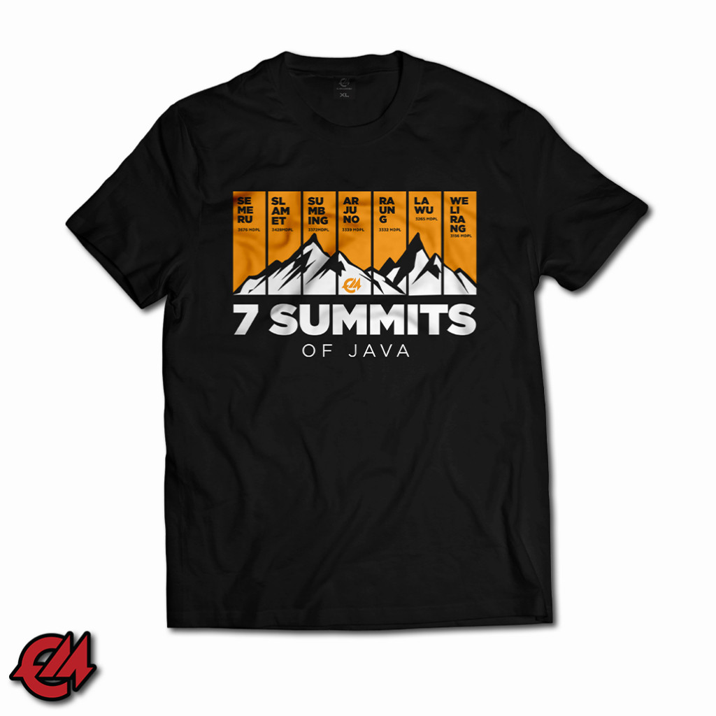 Elsmountana T-Shirt 7 Summit Of Java Unisex Katun Adem