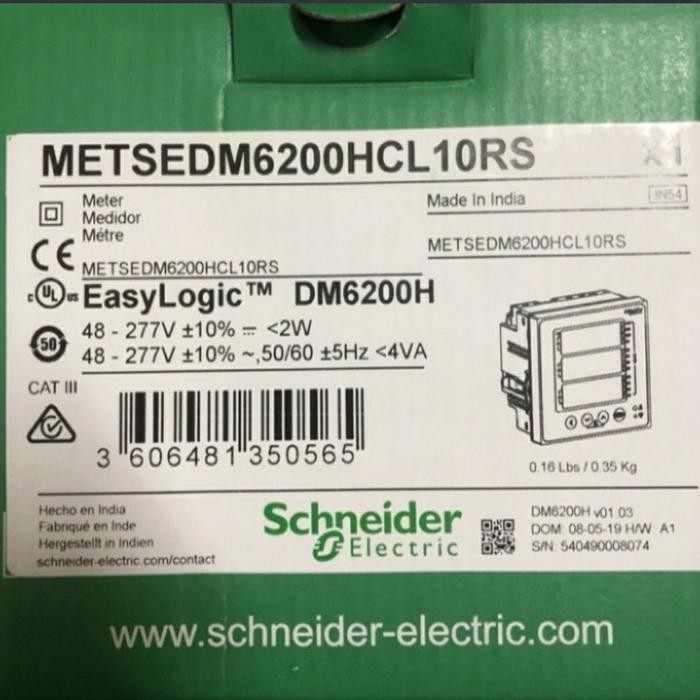 Power Meter Schneider METSEDM6200HCL10RS / DM 6200 Schneider