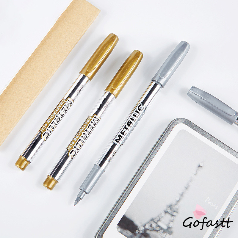 

COD Pena Tanda Tangan Warna Metalik Pena Tanda Emas Perak Pena Tanda Album Kartu Ucapan G