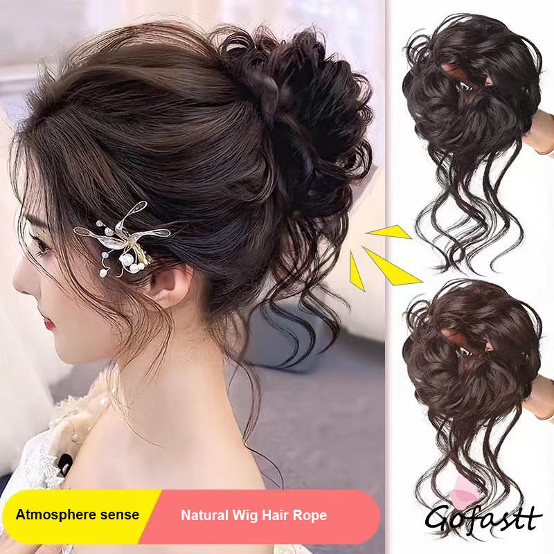 COD Tali Rambut Panjang Tali Rambut Wig Alami Tali Rambut Wanita Tali Rambut Keriting G