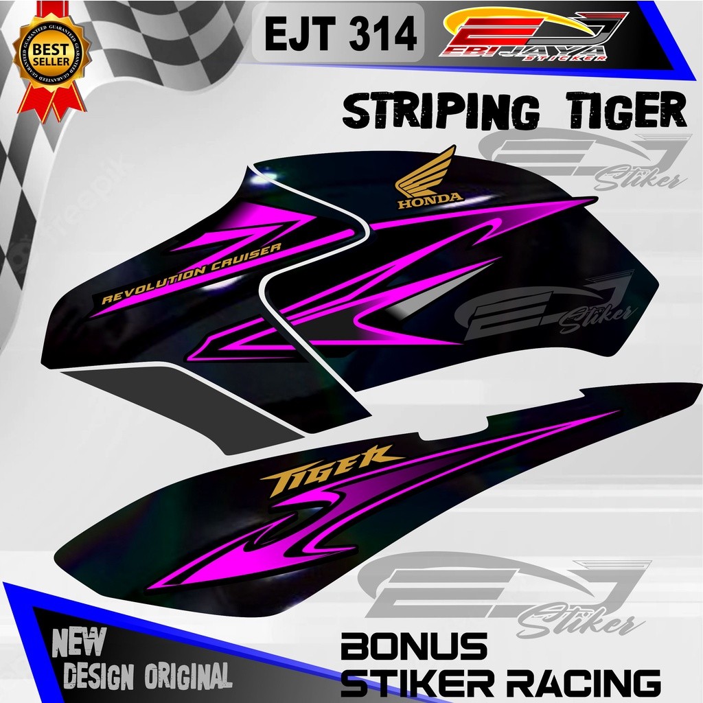 STRIPING PNP TIGER REVO / STIKER CUSTOM TIGER REVO / STIKER MOTOR HONDA TIGER