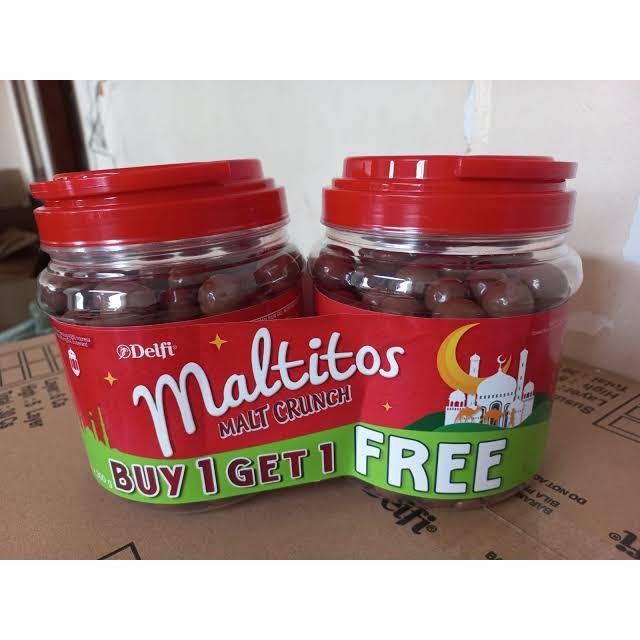 

Delfi maltitos malt crunch toples/jar 275gr x 2 B1G1 TERMURAH