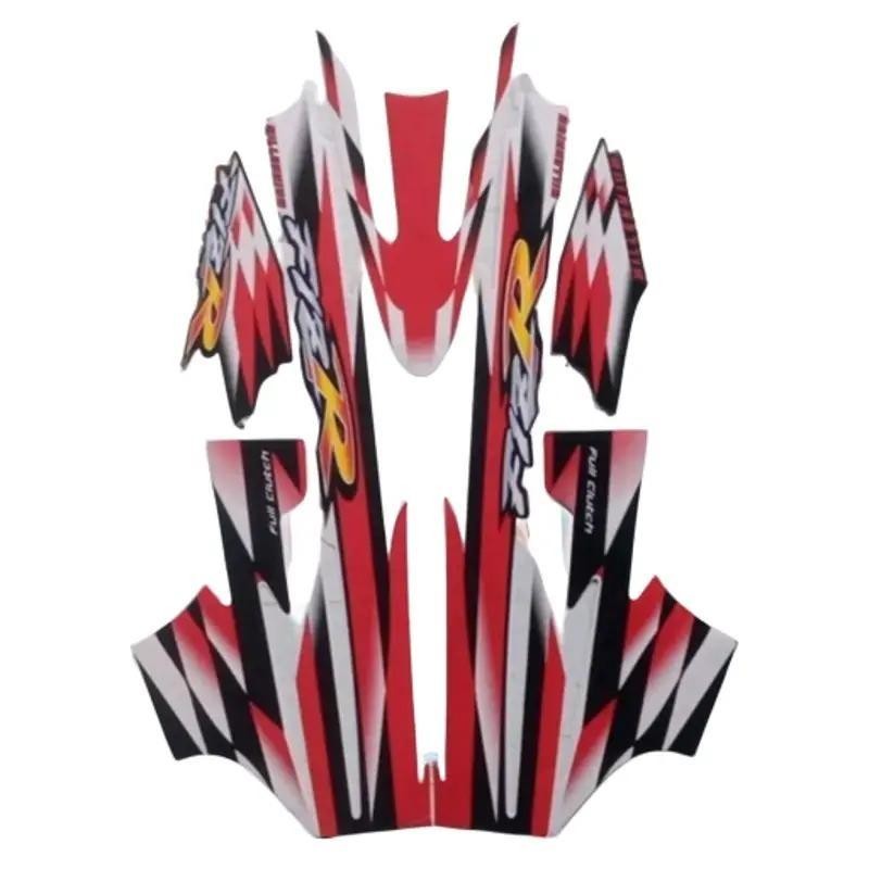 Stiker Striping Motor Yamaha Fiz R Milinium Merah Putih Full Body Motorcycle striping fiz r