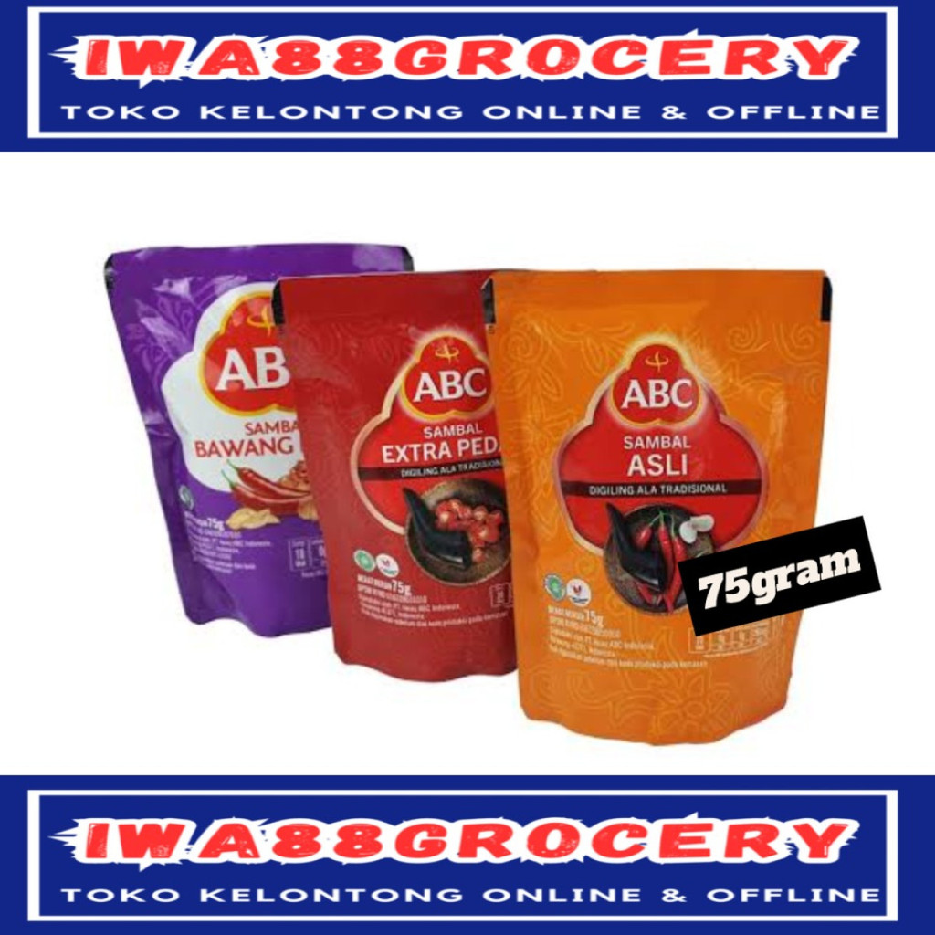 

ABC saos sambal 75gram pouch all varian