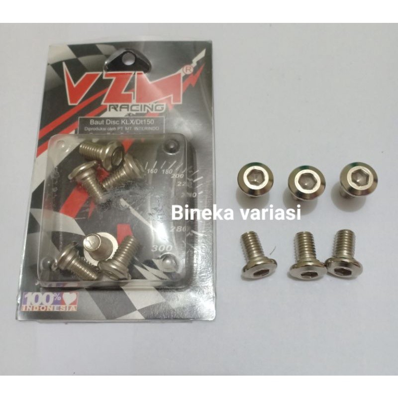 Baut Piringan Cakram Klx150 depan belakang / Baut Disc Klx 150 set depan belakang stanlies