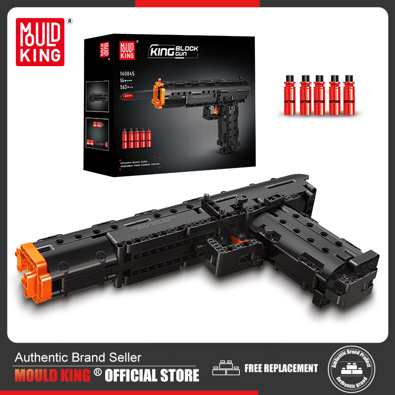 MOULD KING 14004 Desert Eagle Te nical Battle Gun Model Building Blocks Military Weapon Bricks Toys 